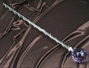 Spell-Casting Purple Crystal Scepter Wand