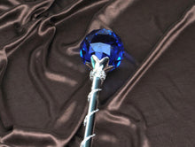 Load image into Gallery viewer, Spell-Casting Blue Crystal Scepter Wand