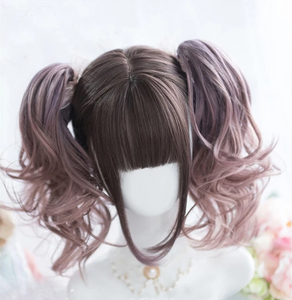 Cultured Sophisticated Brown/Purple Wig