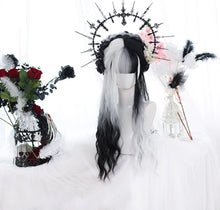 Load image into Gallery viewer, Black &amp; White Cruella de Vil Wig