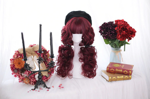 Dashing Red Velvet Curly Wig