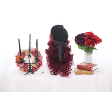 Load image into Gallery viewer, Dashing Red Velvet Curly Wig