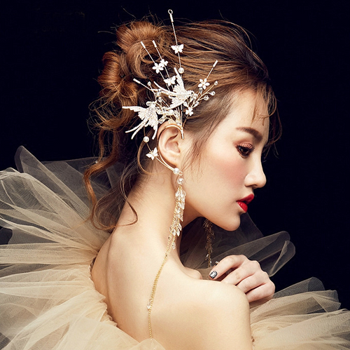 Zen Soaring Bird Earring Headdress