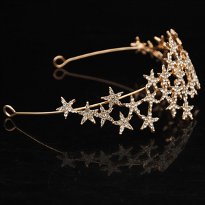 Dazzling Gold Star Headband