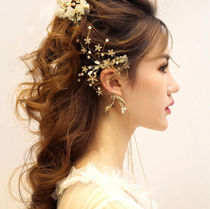 Radiant Floral Earring Headdress