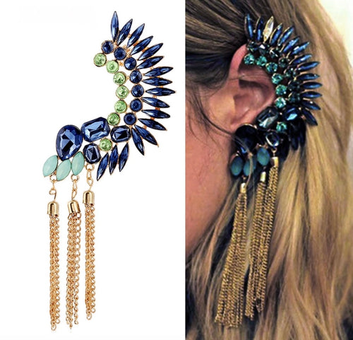 Dauntless Peacock Earring Headdress