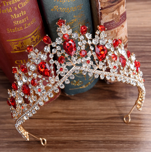 Gorgeous European Tiara in Red