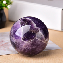 Load image into Gallery viewer, Jazzy Amethyst Stone Ball
