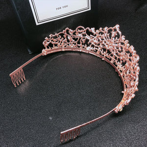 Rose Gold Floral Paradise Diadem