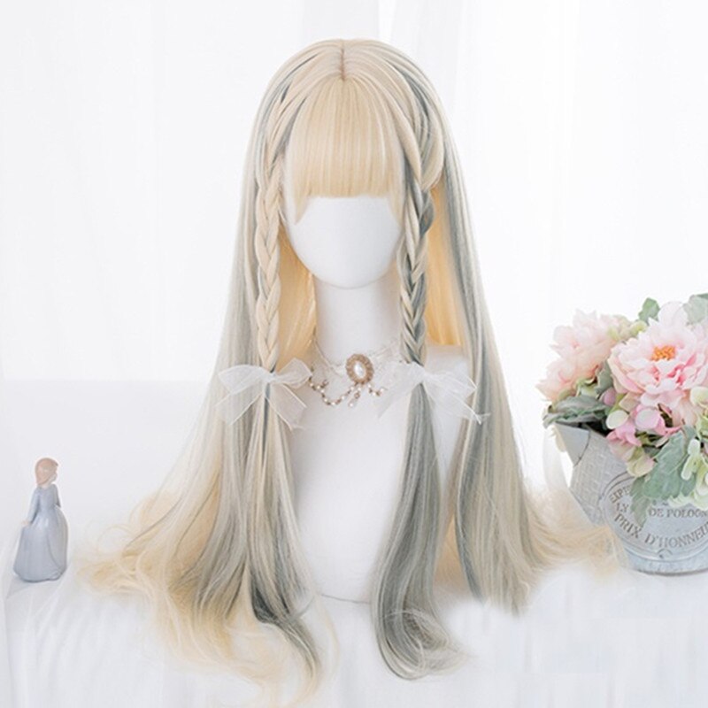 Glamor Blonde & Grey Ombre Wig