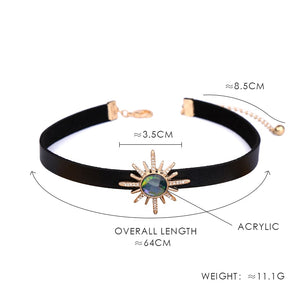 Occult Crystal Deity Choker