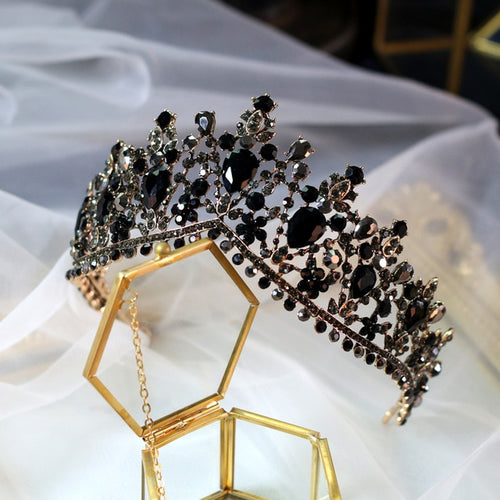 Gorgeous European Tiara in Black