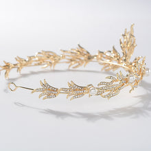 Load image into Gallery viewer, Admirable Gold Flapper Girl Tiara