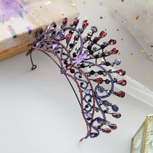 Load image into Gallery viewer, Popular Purple Peacock Diadem