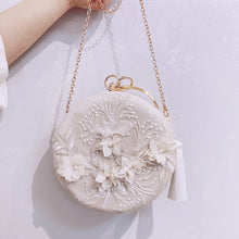 Load image into Gallery viewer, Magnifique Embroidered Cream Purse