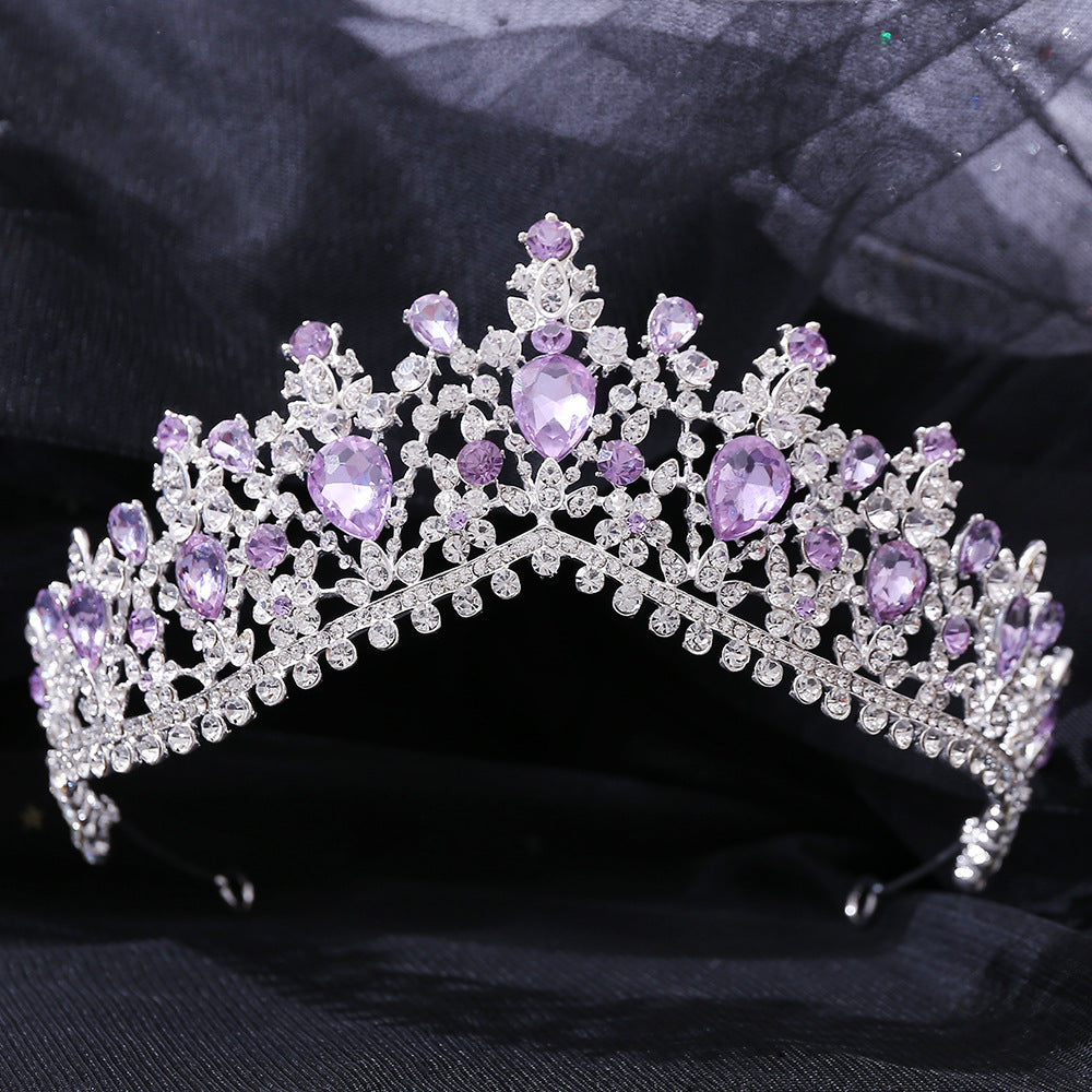 Gorgeous European Tiara in Purple – FairytaleCreators