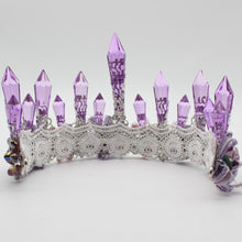 Load image into Gallery viewer, Purple Crystal Queen Crown