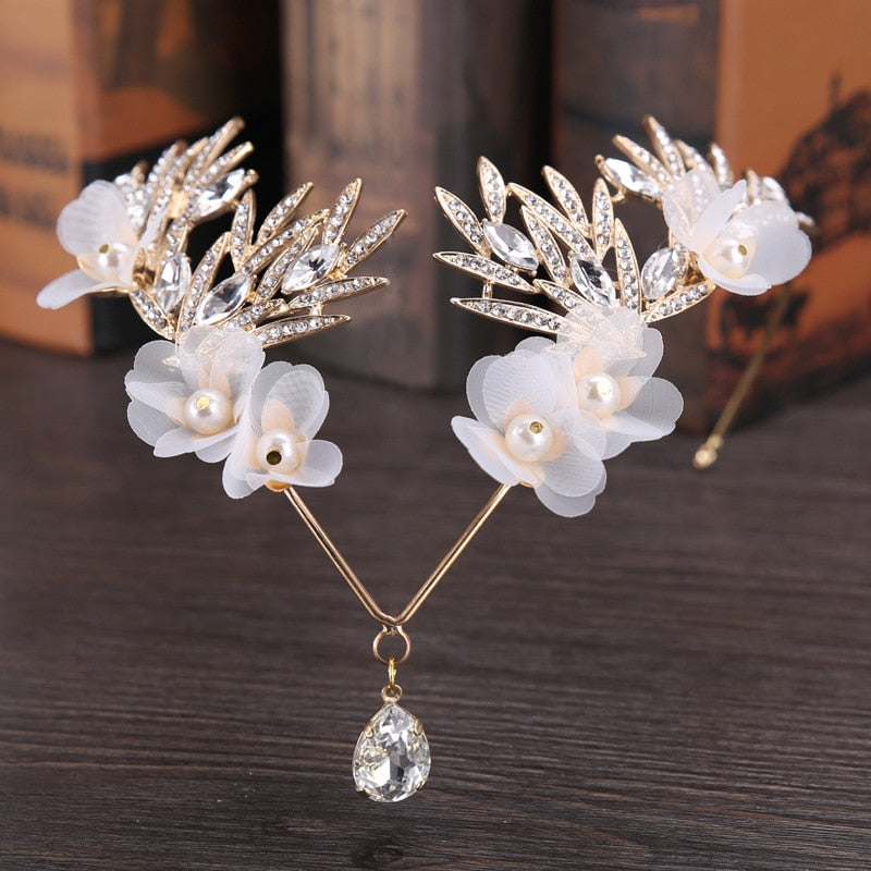 Breathtaking Floral Waterdrop Tiara – FairytaleCreators