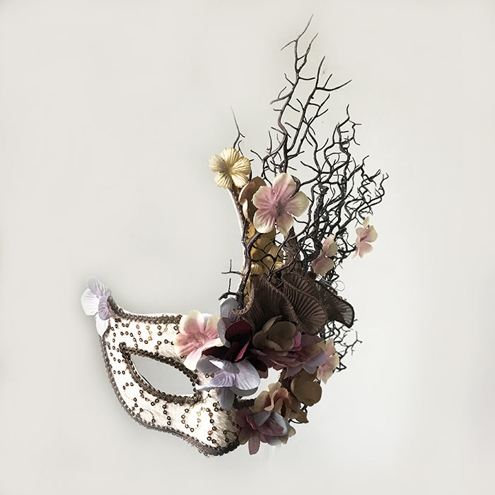 Venetian Floral Branch Mask