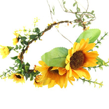 Load image into Gallery viewer, Terrific Happy Sunflower Wreath