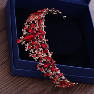 Remarkable Red Rhinestone Tiara