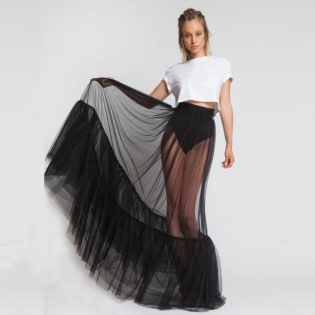 Tutu Tulle Long Maxi Skirt - Lkly Designs
