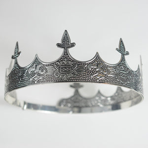 Medieval Crown - Silver/Black