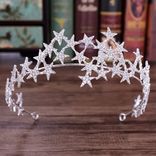 Load image into Gallery viewer, Dazzling Silver Star Headband