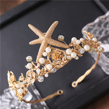 Load image into Gallery viewer, Carefree Mermaid Starfish Crown