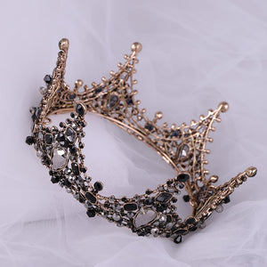 Iconic Black Crystal Crown