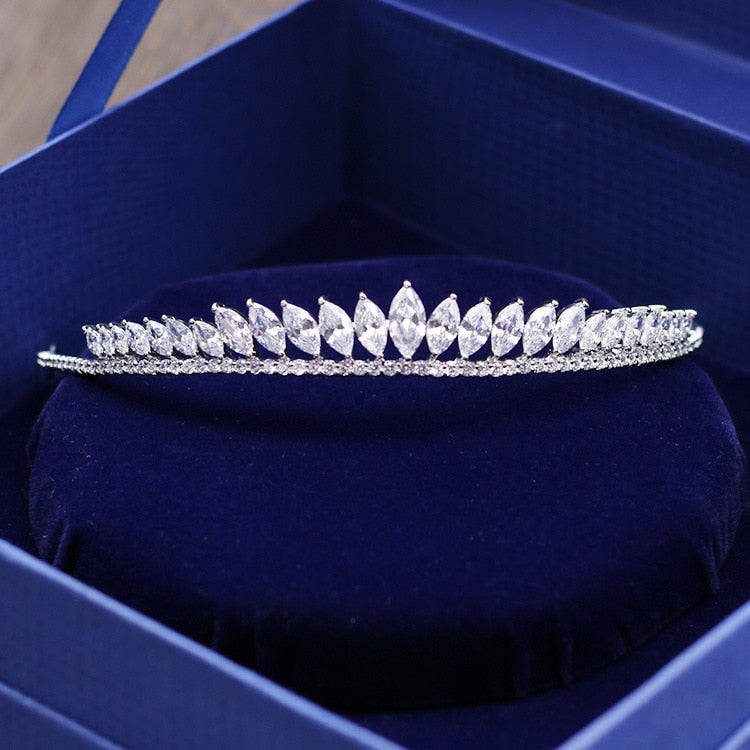 Silver Starry Zircon Tiara main image 0