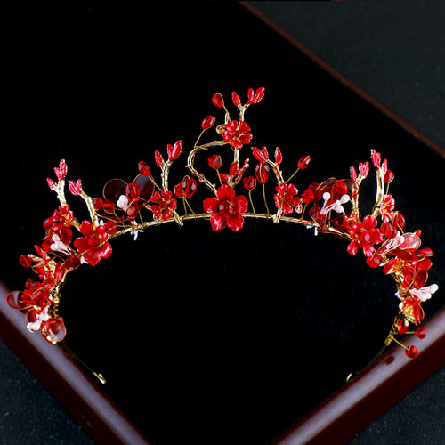 Red Magic Flower Tiara