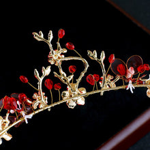 Load image into Gallery viewer, Red Magic Flower Tiara