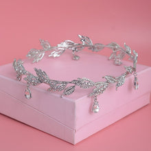 Load image into Gallery viewer, Just Pixie Waterdrop Tiara in Silver